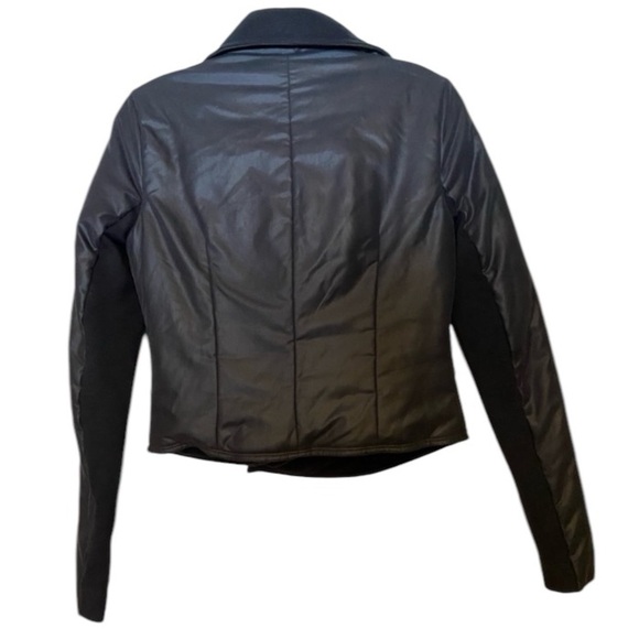 BCBGMAXAZRIA Black Short Puffer Jacket Size Extra Small - Picture 3 of 7